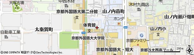 京都府京都市右京区山ノ内苗町周辺の地図