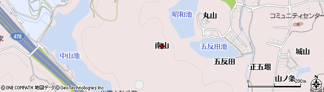 京都府亀岡市下矢田町（南山）周辺の地図