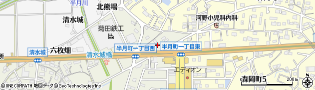麺屋神明大府半月町店周辺の地図