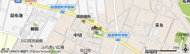 愛知県豊田市畝部東町中切144周辺の地図