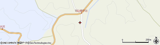 愛知県岡崎市切山町横手周辺の地図