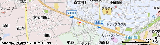 京都府亀岡市古世町（芝原）周辺の地図