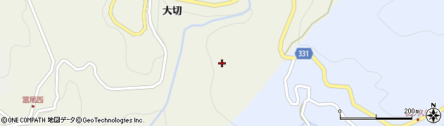 愛知県岡崎市冨尾町（烏帽子岩）周辺の地図