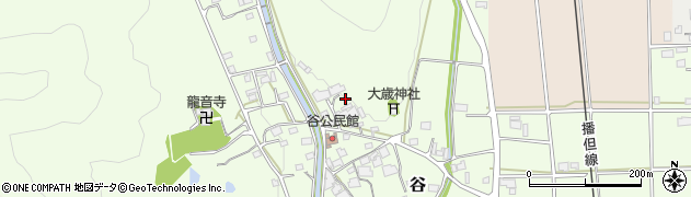 兵庫県市川町（神崎郡）谷周辺の地図