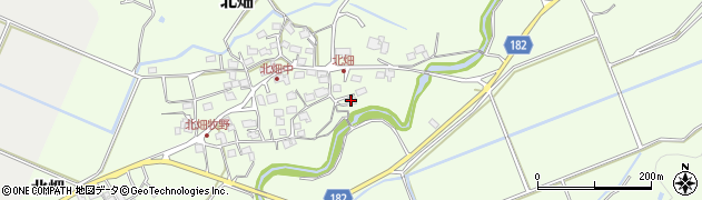 滋賀県蒲生郡日野町北畑641周辺の地図