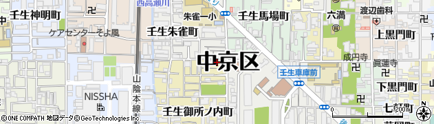 京都府京都市中京区壬生御所ノ内町7周辺の地図
