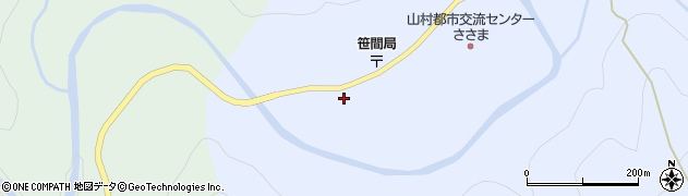 静岡県島田市川根町笹間上295周辺の地図