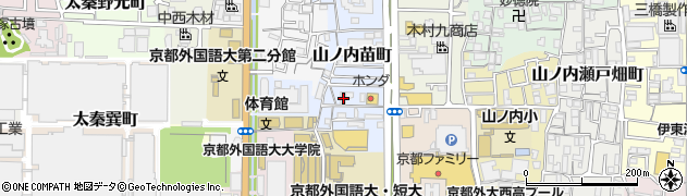 京都府京都市右京区山ノ内苗町27周辺の地図