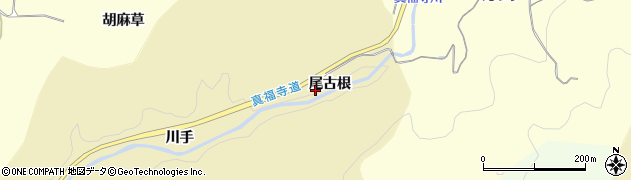愛知県岡崎市丹坂町尾古根周辺の地図