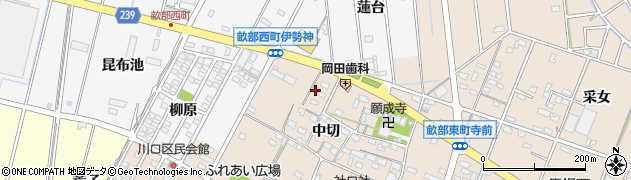 愛知県豊田市畝部東町中切40周辺の地図