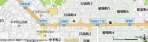 愛知県刈谷市日高町周辺の地図
