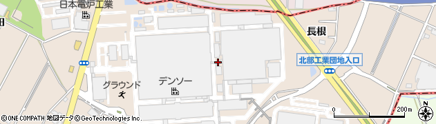 愛知県安城市里町（長根）周辺の地図
