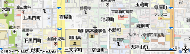 京都府京都市中京区元本能寺南町352周辺の地図