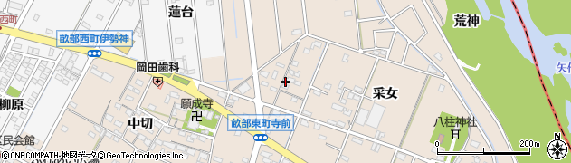 愛知県豊田市畝部東町西丹波24周辺の地図