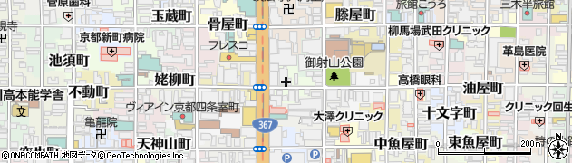 京都府京都市中京区一蓮社町周辺の地図