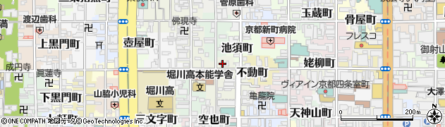 京都府京都市中京区元本能寺南町周辺の地図