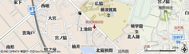 愛知県東海市高横須賀町南広脇周辺の地図