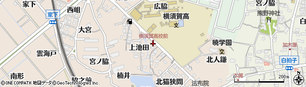 愛知県東海市高横須賀町（南広脇）周辺の地図