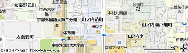 京都府京都市右京区山ノ内苗町25周辺の地図