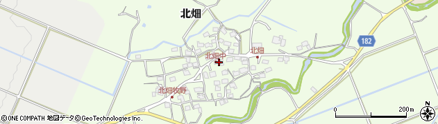 滋賀県蒲生郡日野町北畑686周辺の地図