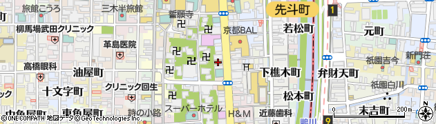 京都府京都市中京区奈良屋町295周辺の地図