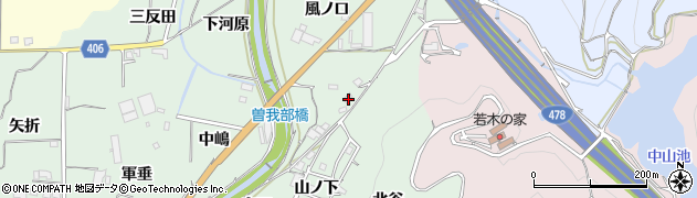 京都府亀岡市曽我部町重利向田周辺の地図