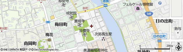 静岡県静岡市清水区清水町周辺の地図