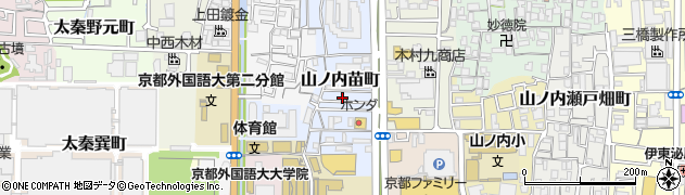京都府京都市右京区山ノ内苗町24周辺の地図