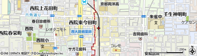京都府京都市中京区壬生西大竹町周辺の地図