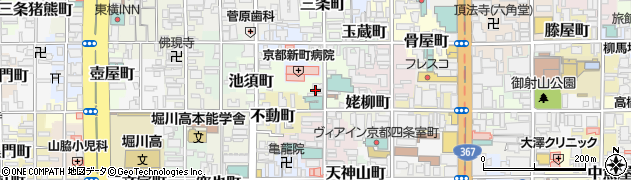 京都府京都市中京区六角町周辺の地図