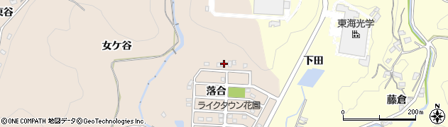 愛知県岡崎市真福寺町（女ケ谷）周辺の地図