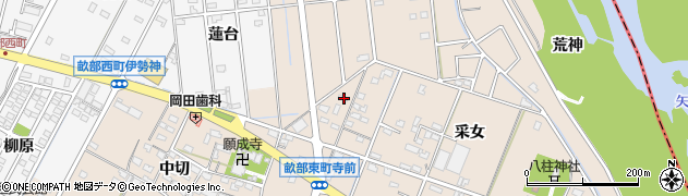 愛知県豊田市畝部東町中島50周辺の地図