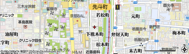 京都府京都市中京区下樵木町周辺の地図