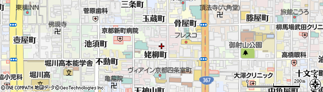 京都府京都市中京区鯉山町周辺の地図