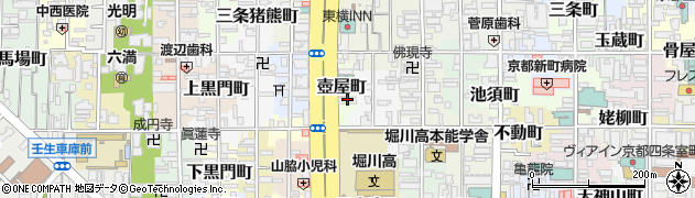 京都府京都市中京区壺屋町255周辺の地図