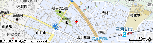 愛知県知立市山町御手洗2周辺の地図