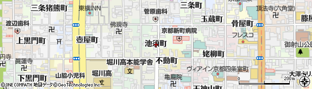 京都府京都市中京区池須町周辺の地図