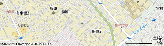 静岡県静岡市清水区船原周辺の地図