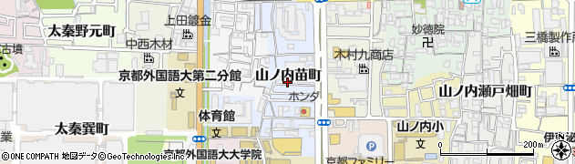 京都府京都市右京区山ノ内苗町22周辺の地図