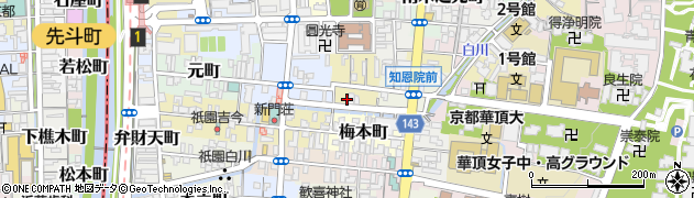 京都府京都市東山区古西町周辺の地図