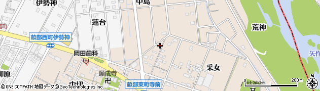 愛知県豊田市畝部東町中島48周辺の地図