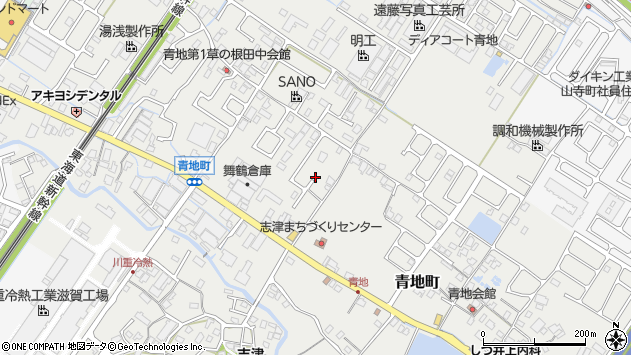 〒525-0041 滋賀県草津市青地町の地図