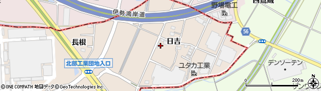 愛知県安城市里町日吉45周辺の地図