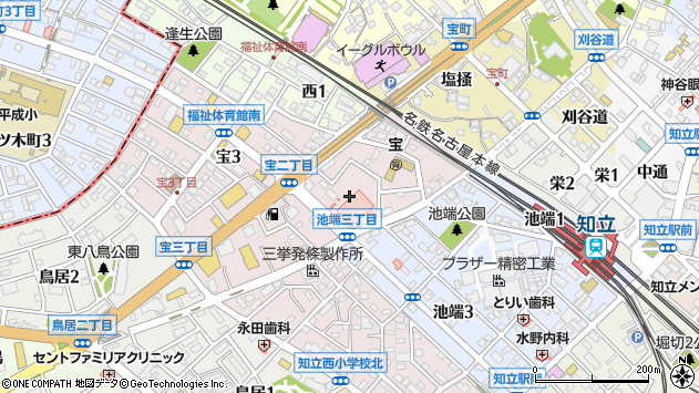 〒472-0024 愛知県知立市宝町の地図