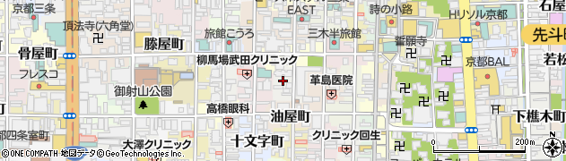 京都府京都市中京区骨屋之町周辺の地図