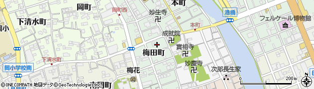 静岡県静岡市清水区梅田町4周辺の地図