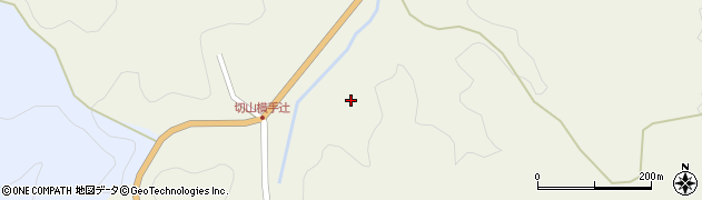 愛知県岡崎市切山町辻向周辺の地図