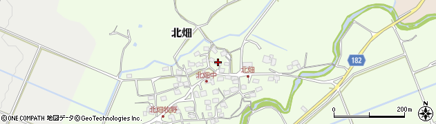 滋賀県蒲生郡日野町北畑692周辺の地図