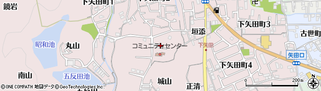 京都府亀岡市下矢田町（条ノ鼻）周辺の地図