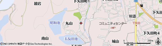 京都府亀岡市下矢田町五反田周辺の地図